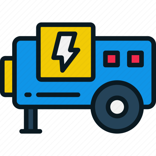 Generator, electricity, power, industry, energy icon - Download on Iconfinder