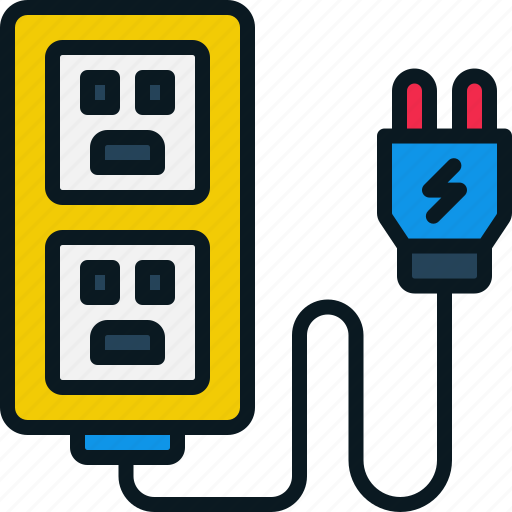 Socket, plug, electricity, device, power icon - Download on Iconfinder
