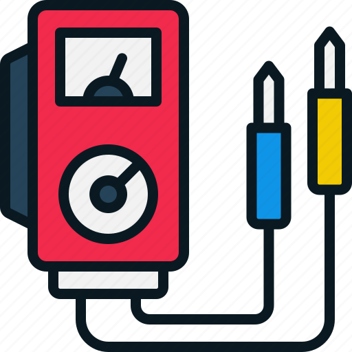 Voltmeter, electricity, tool, voltage, volt icon - Download on Iconfinder