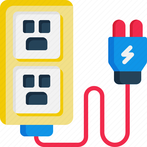 Socket, plug, electricity, device, power icon - Download on Iconfinder