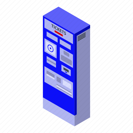 Business, cartoon, device, electric, isometric, ticket, train icon - Download on Iconfinder