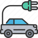 electric, car, vehicle, plug, automobile, transport