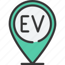 electric, vehicle, point, location, charging, station