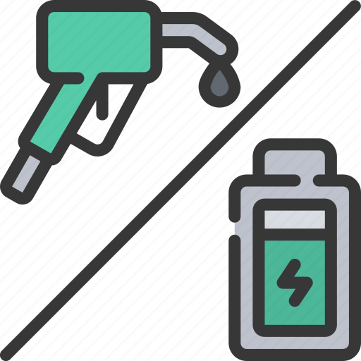 Fuel, vs, battery, petrol, gasoline, gas, electric icon - Download on Iconfinder