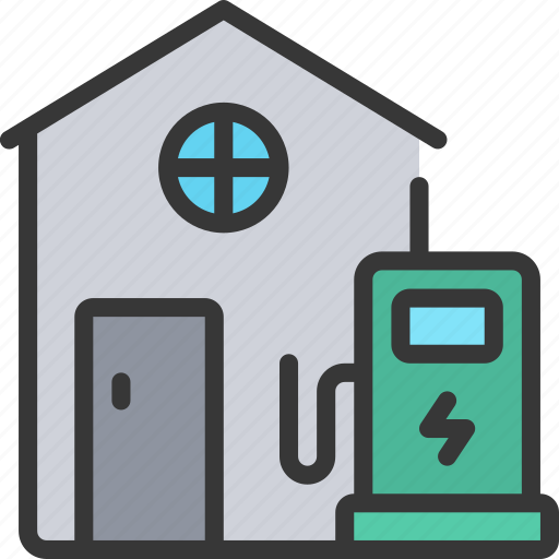 Home, charging, station, house, charger icon - Download on Iconfinder