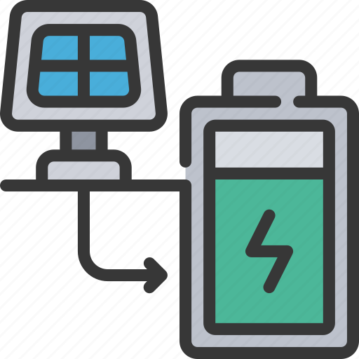 Solar, powered, battery, power, panel icon - Download on Iconfinder