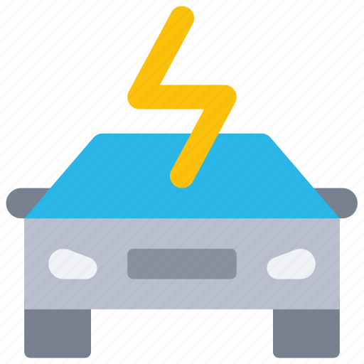 Electric, car, vehicle, plug, automobile, transport, front icon - Download on Iconfinder
