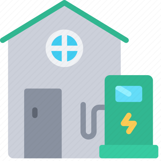 Home, charging, station, house, charger icon - Download on Iconfinder