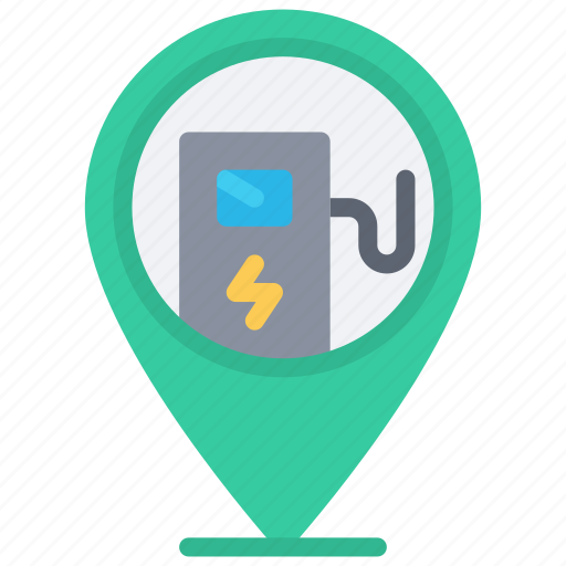 Vehicle, charging, point, location, charger, station icon - Download on Iconfinder