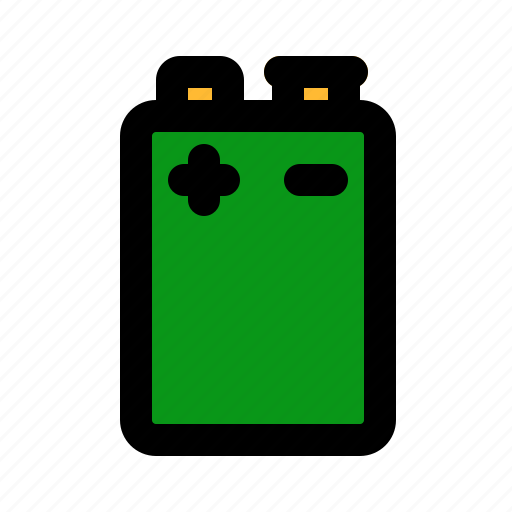 Battery, component, square icon - Download on Iconfinder