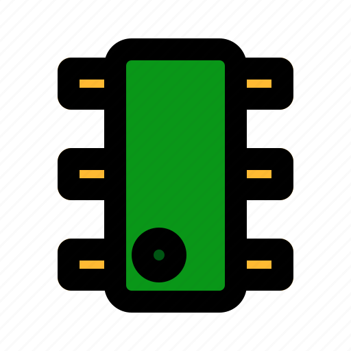 Microchip, electrical, component, chip icon - Download on Iconfinder