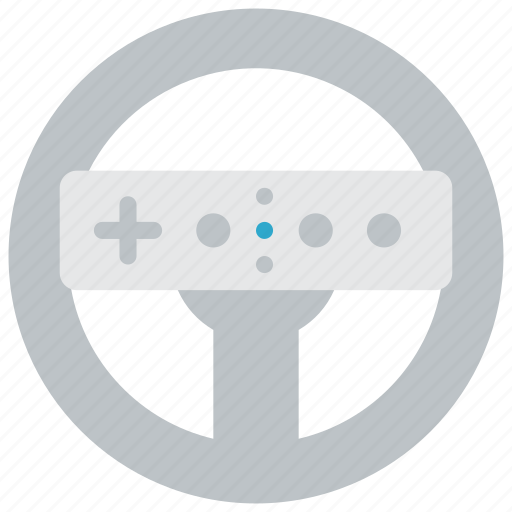 Devices, nintendo, steering, wheel, wii icon - Download on Iconfinder