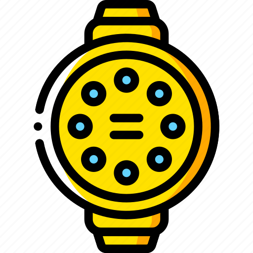 Devices, os, smart, watch, yellow icon - Download on Iconfinder