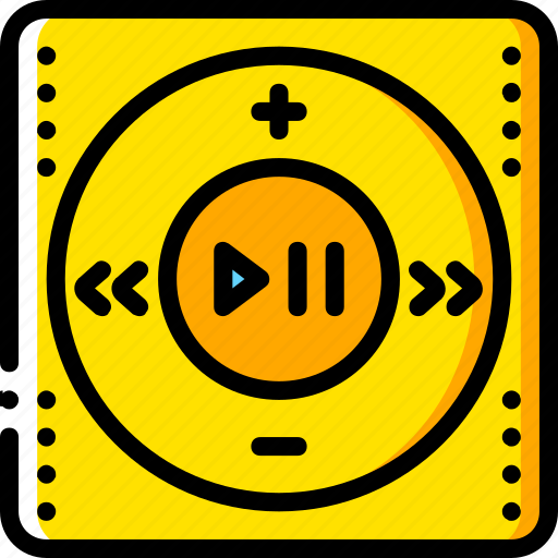 Devices, ipod, mp3, player, yellow icon - Download on Iconfinder