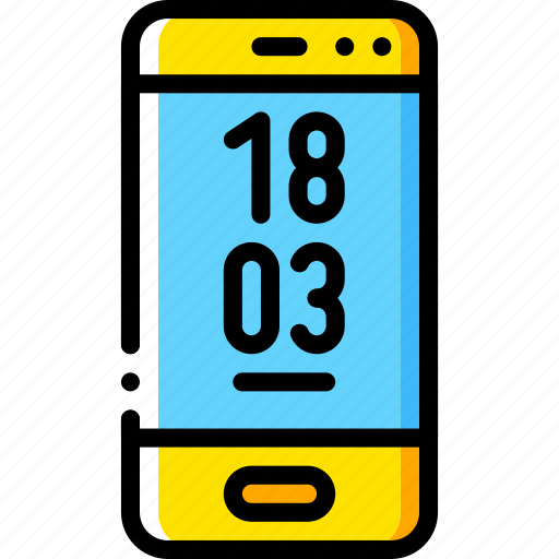 Devices, iphone, phone, smart, yellow icon - Download on Iconfinder