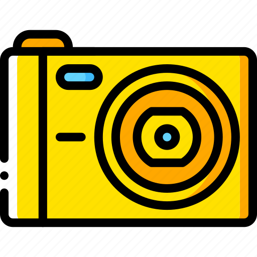 Cam, camera, compact, devices, yellow icon - Download on Iconfinder