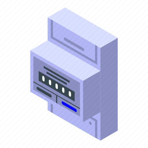 Cartoon, counter, electric, isometric, retro, vintage, water icon - Download on Iconfinder