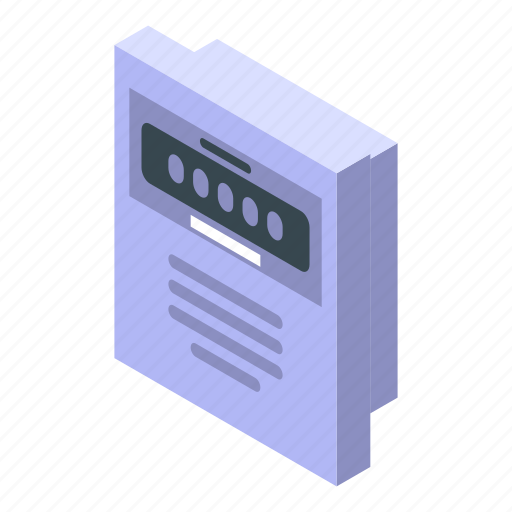 Cartoon, computer, counter, digital, electric, isometric, retro icon - Download on Iconfinder