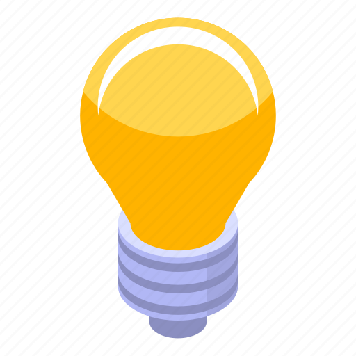 Bulb, business, cartoon, internet, isometric, light, technology icon - Download on Iconfinder