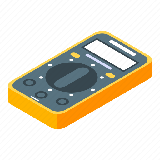 Cartoon, digital, electrical, isometric, meter, multimeter, technology icon - Download on Iconfinder