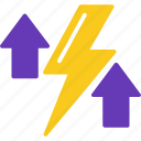 app, charge, electricity, energy, flash, lightning