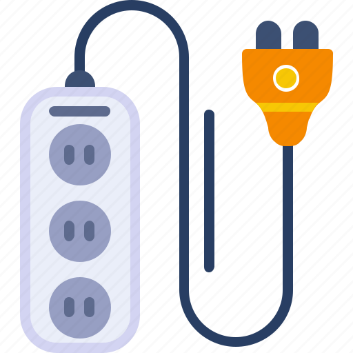 Cable, cord, extension, lead, power, supply icon - Download on Iconfinder