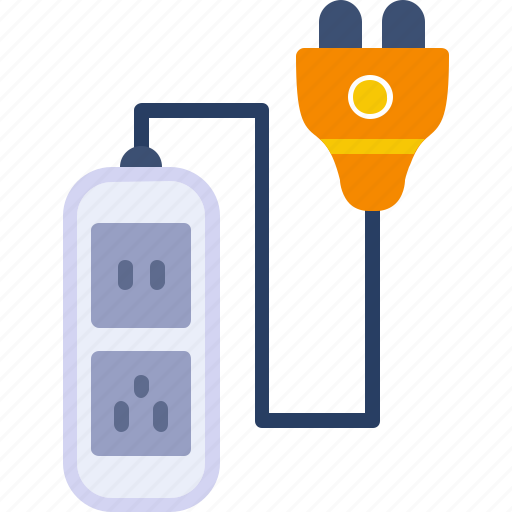 Electric, electrician, electricity, electrification, power, strip icon - Download on Iconfinder