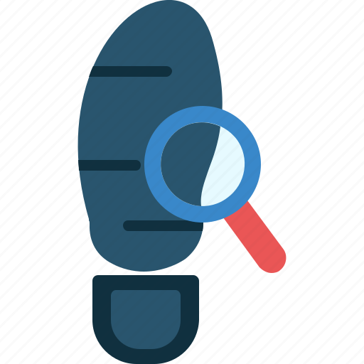 Search, magifier, human, trace, footprint icon - Download on Iconfinder