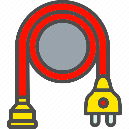 Cord, electric, electrician, electricity, electrification, extension icon - Download on Iconfinder