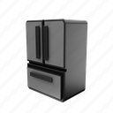 fridge, electronics, refrigerator, cold, freezer, food, kitchen, home, household 