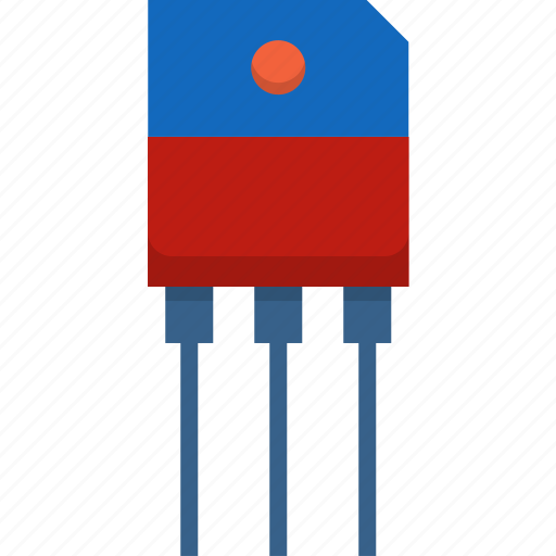 Transistor, electronic, electricity, electrical, semiconductor, circuit, engineering icon - Download on Iconfinder
