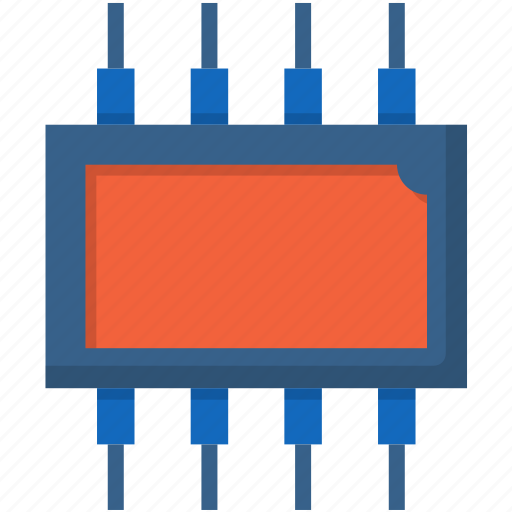 Digital resistor, electronic, electricity, engineering, electrical, processor, semiconductor icon - Download on Iconfinder