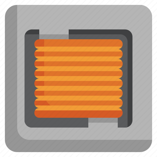 Electronic, components, electrical, component, technology, construction, inductor icon - Download on Iconfinder