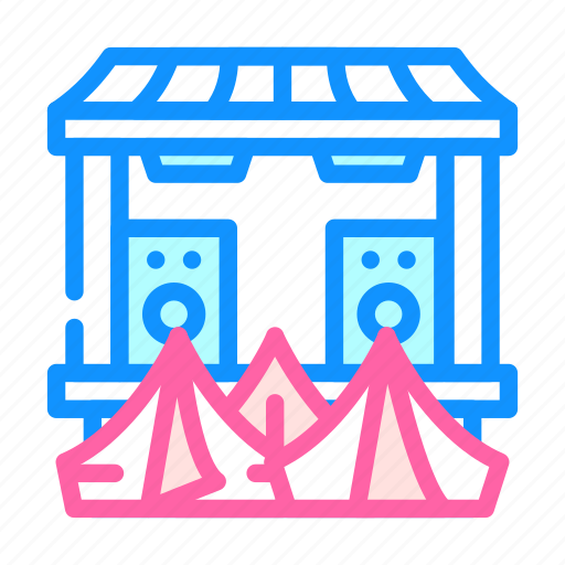 Tent, camp, near, stage, electronic, dance icon - Download on Iconfinder