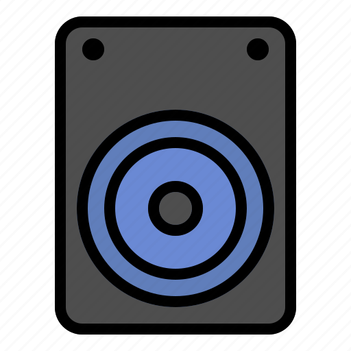 Speaker, bass, sound, music, device, electronic device icon - Download on Iconfinder