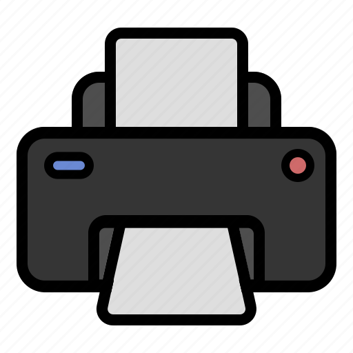 Printer, print, printing, paper, device, electronic device icon - Download on Iconfinder