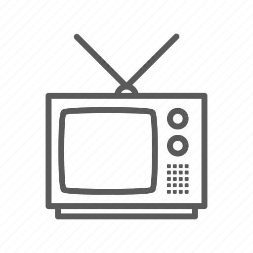 Old, television, tv, screen, monitor, antenna icon - Download on Iconfinder