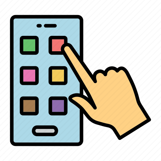 Hand, screen, screenmobile, technology, touch icon - Download on Iconfinder