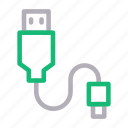 cable, connection, connector, usb, wire