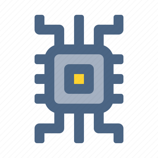 Microchip, chip, processor, microprocessor, hardware icon - Download on Iconfinder