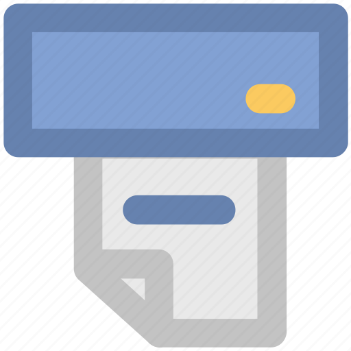 Atm receipt, banking, finance, online banking, transaction, transaction receipt, withdrawal icon - Download on Iconfinder