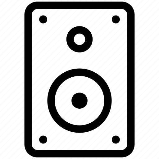 Audio, loud, sound, speaker, woofer icon - Download on Iconfinder
