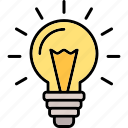 bulb, business, finance, goal, idea, light