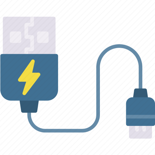 Usb, cable, cord, data, datacable, plug, wire icon - Download on Iconfinder
