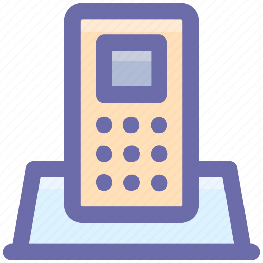 Call, communication, contact us, cordless phone, digital phone, electronics, fax icon - Download on Iconfinder