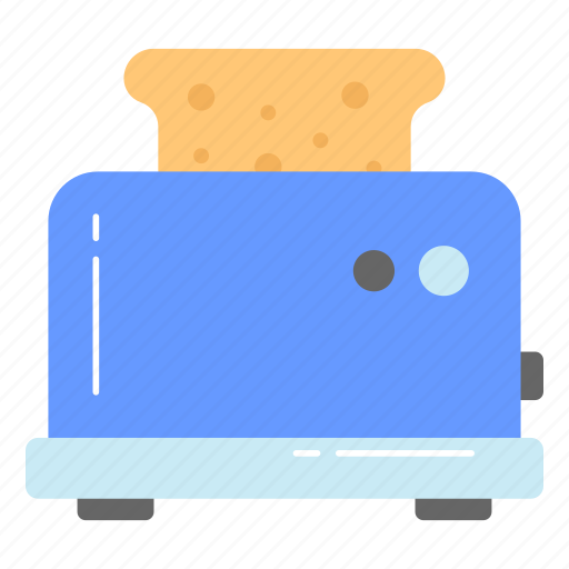 Toaster, machine, bread, slice, cooking, baker, kitchenware icon - Download on Iconfinder