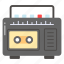 tape recorder, cassette, player, music, electronic, recording, boombox 
