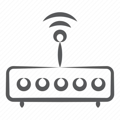 Broadband modem, internet device, modem, network router, wifi router, wireless router icon - Download on Iconfinder