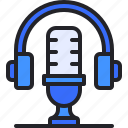 communications, headphone, microphone, podcast, radio