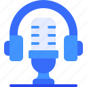communications, headphone, microphone, podcast, radio